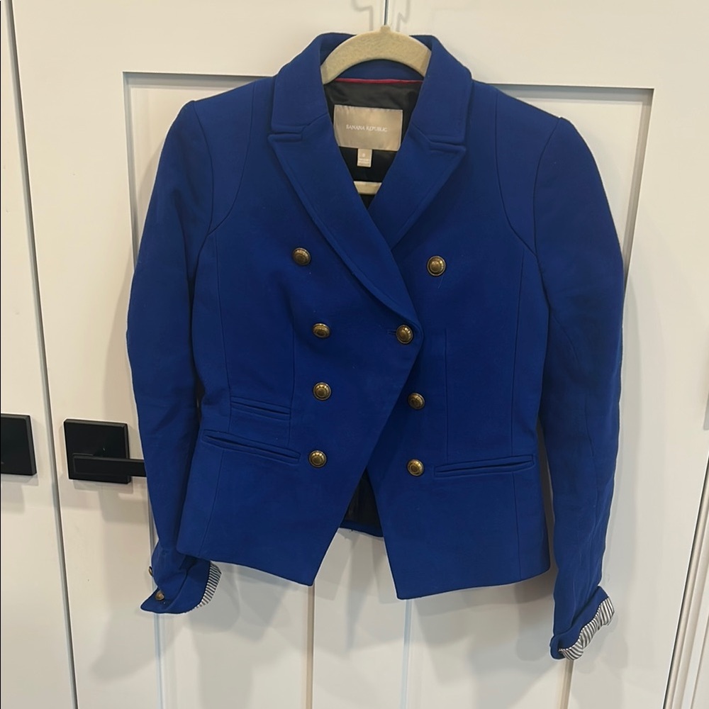 Calvin Klein Women's Blue Double-Breasted Jacket